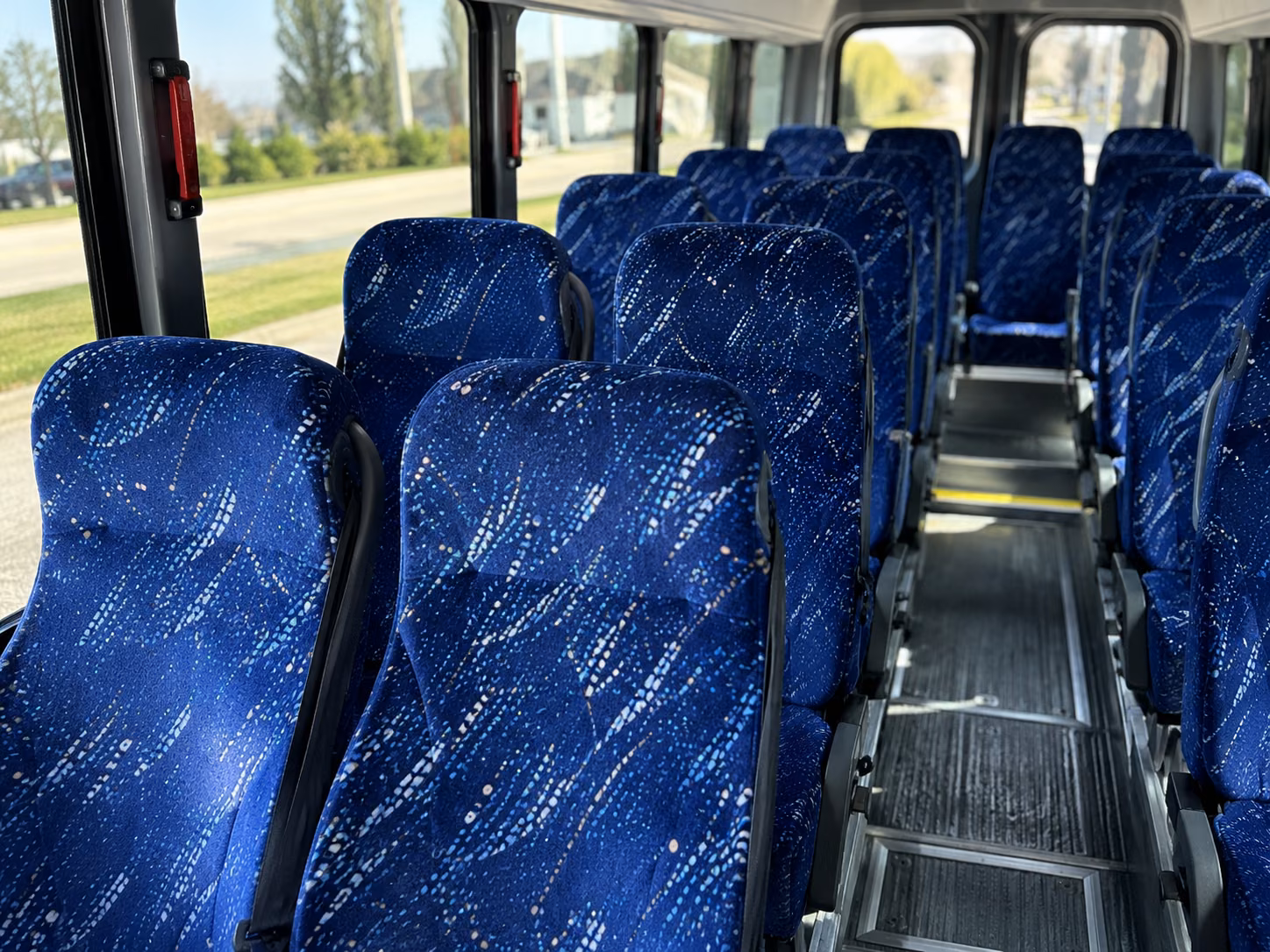 salt lake city 15 passenger minibus interior