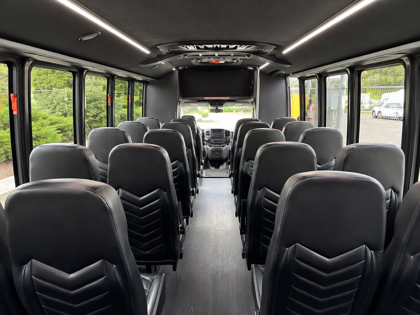 salt lake city 20 passenger minibus interior