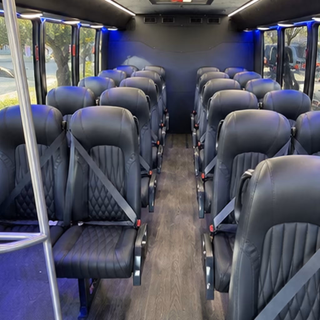 salt lake city 25 passenger minibus interior