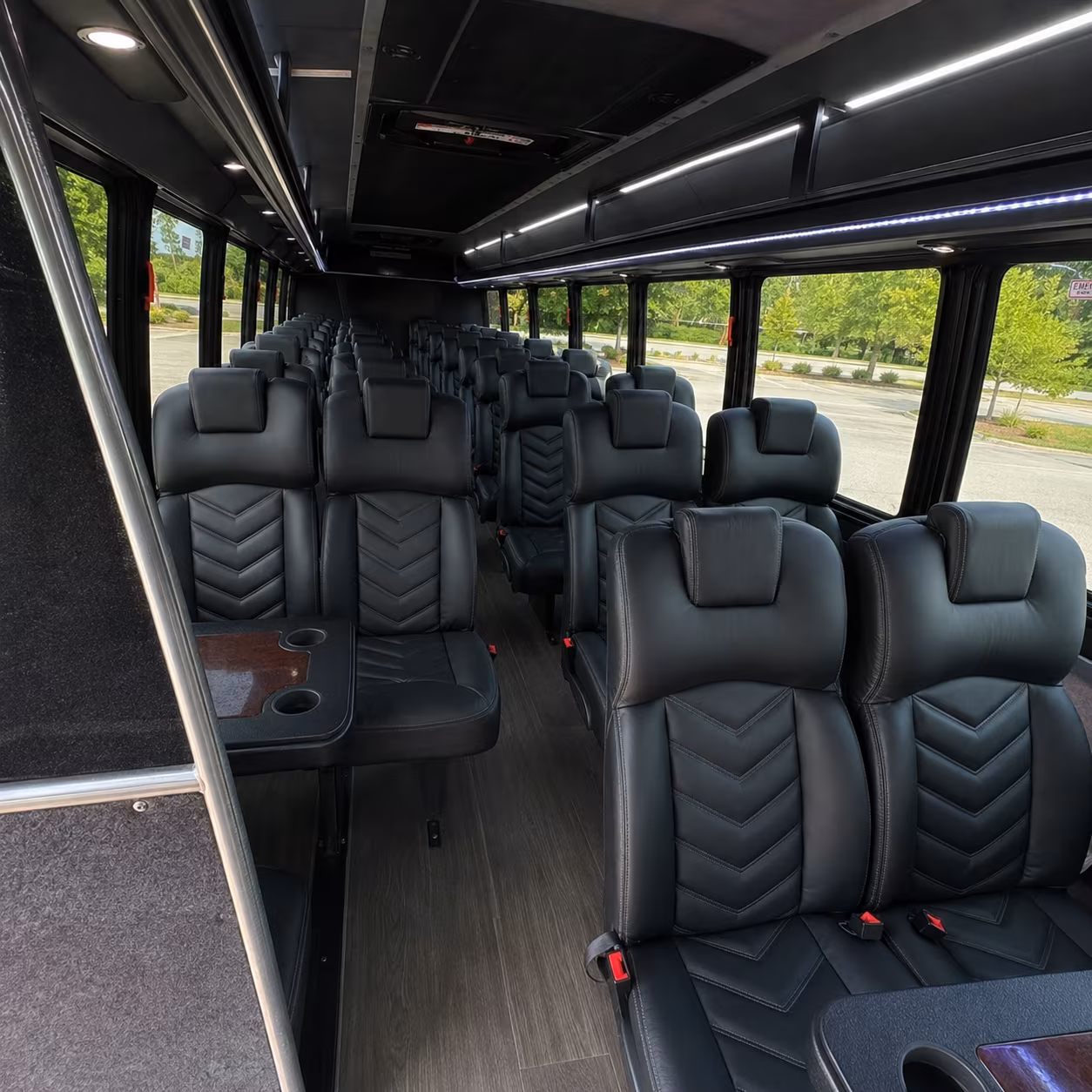 salt lake city 28 passenger minibus inside