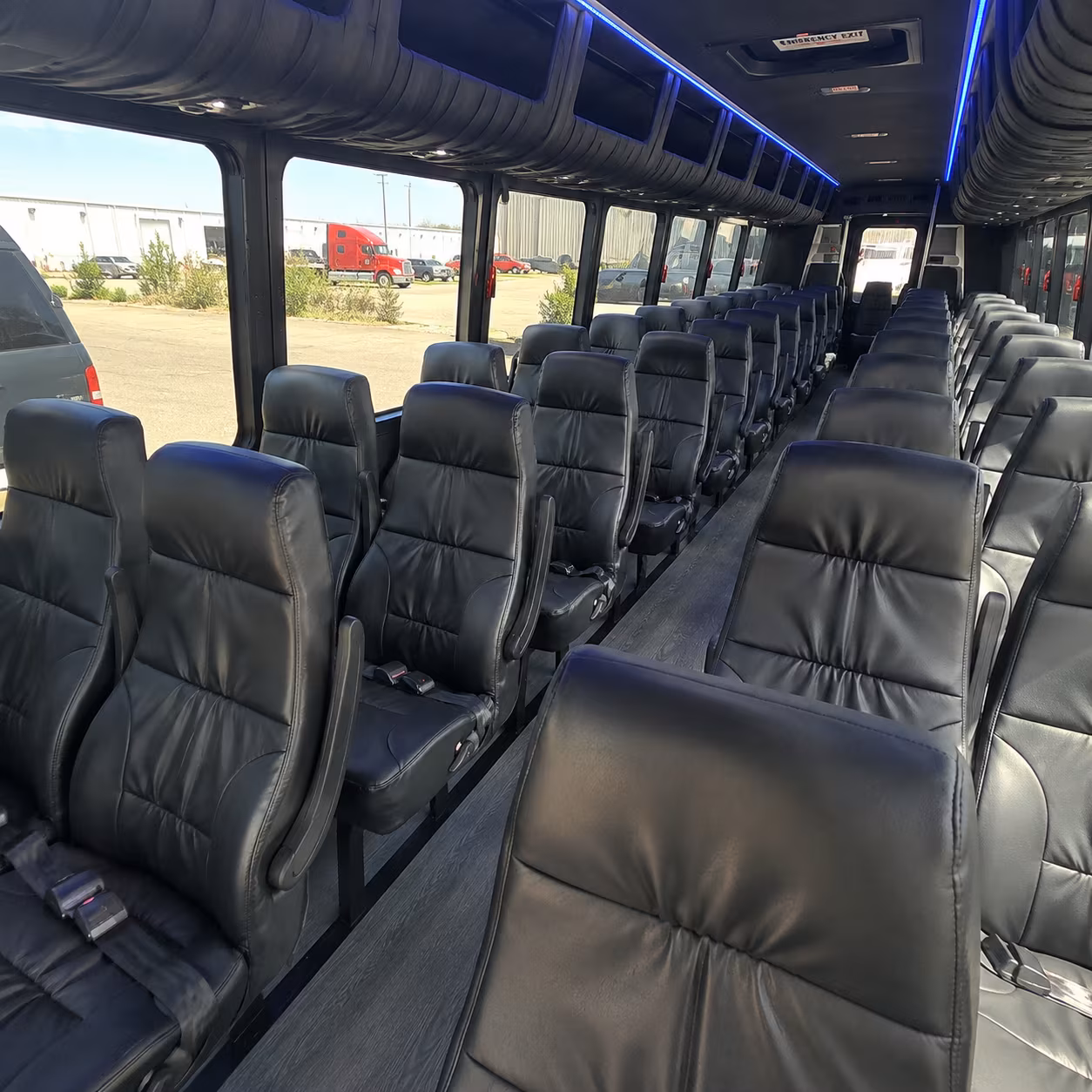 salt lake city 28 passenger minibus interior