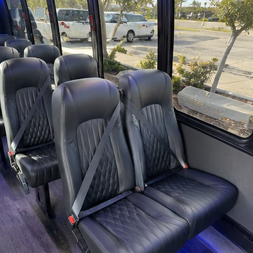 salt lake city 35 passenger minibus interior