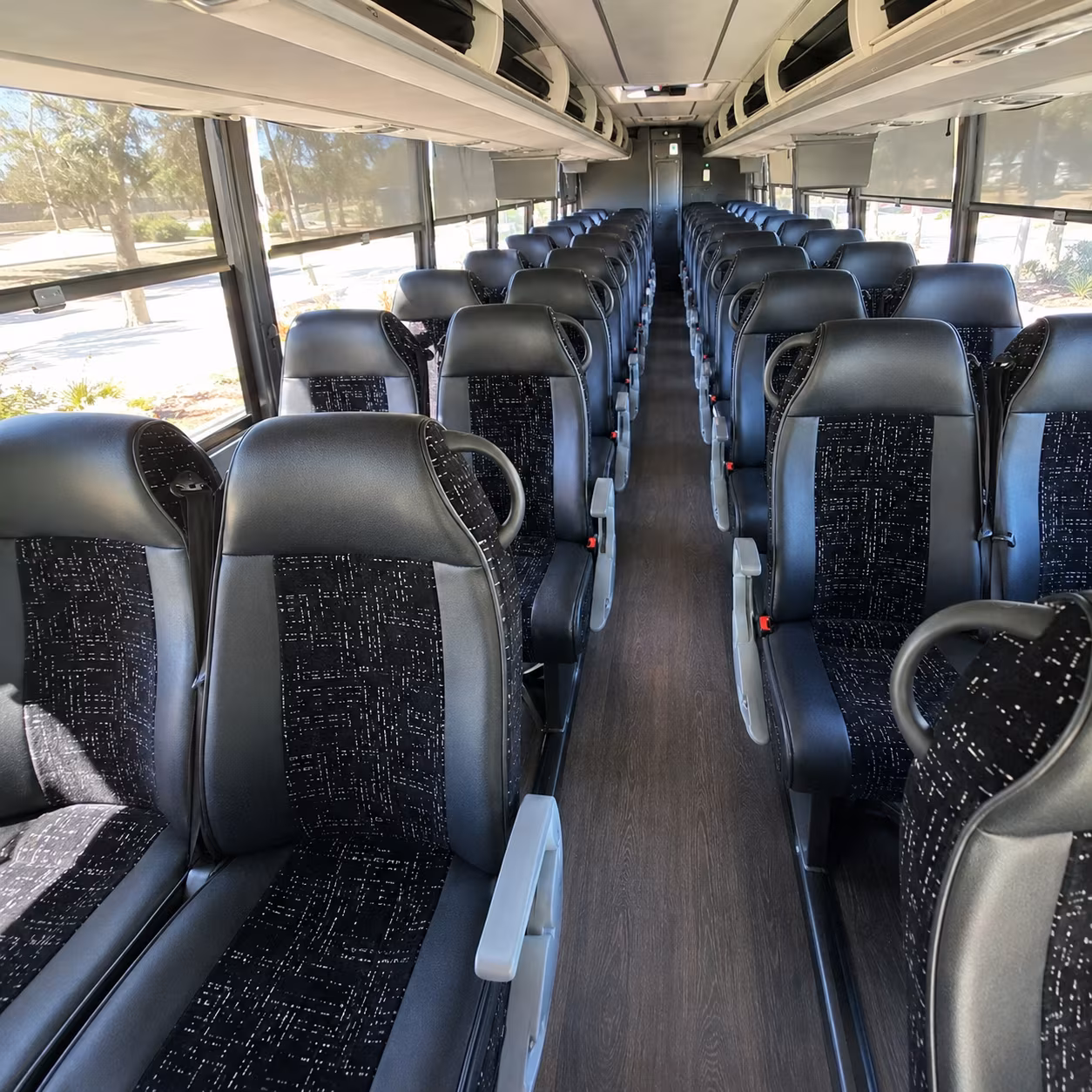 salt lake city charter bus inside