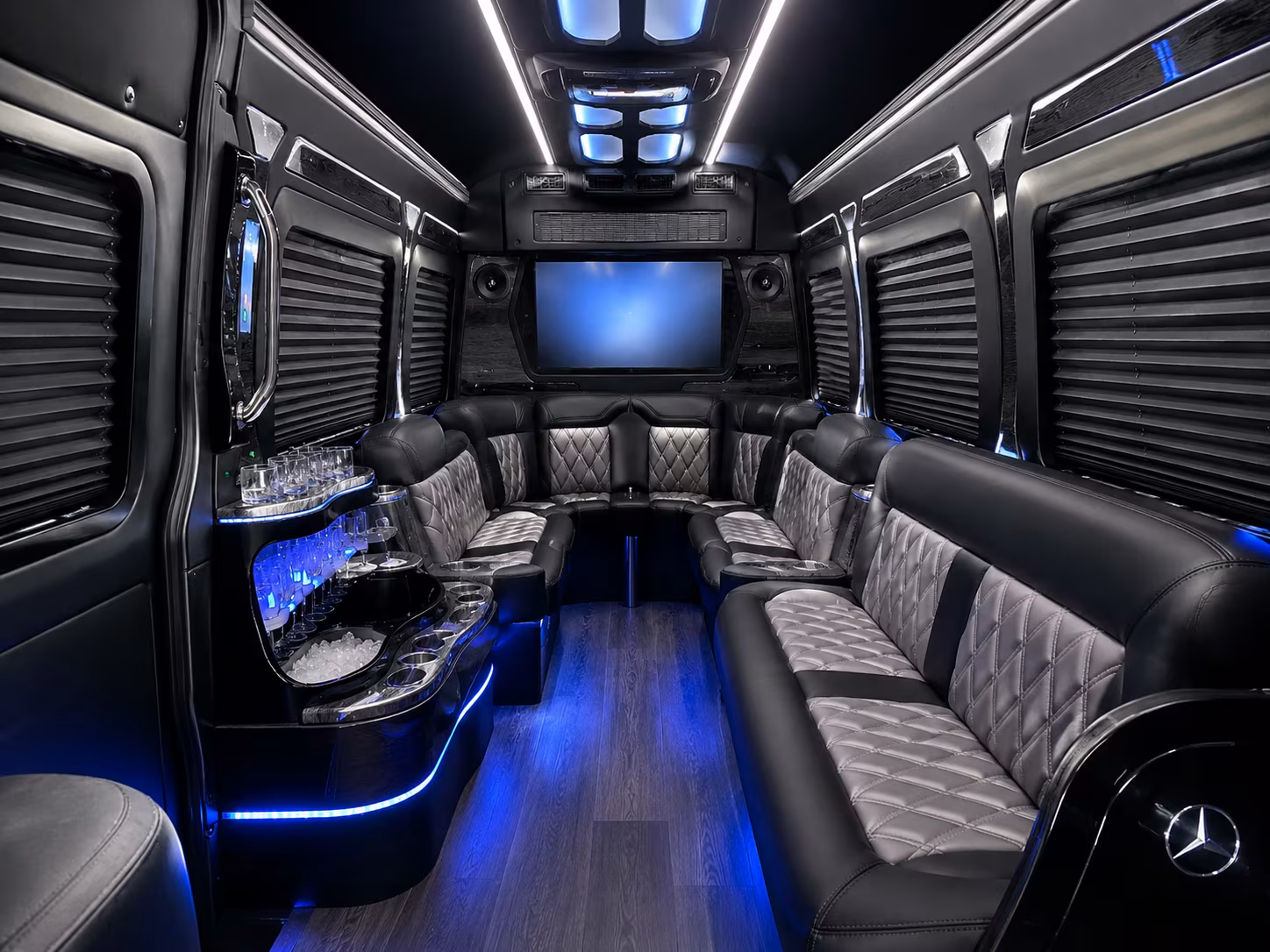 salt lake city sprinter limousine interior